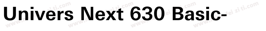 Univers Next 630 Basic字体转换